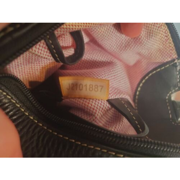 Dooney & Bourke Bkack Leather Pebble Small East/West Slouch Handbag Purse - Picture 10 of 12